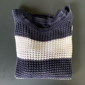 Blue and White striped AE sweater!